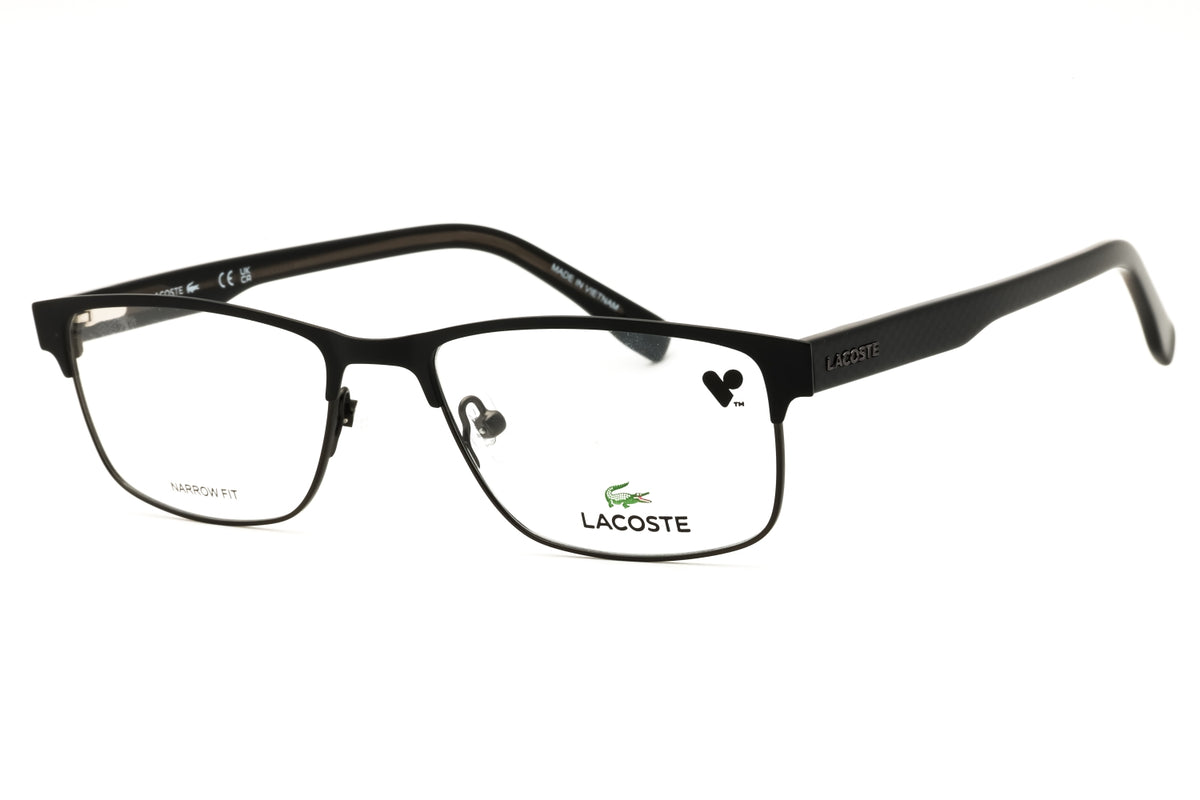 Lacoste L2217 N-001 MATTE BLACK Rectangular Eyeglasses 52mm Eyeglasses