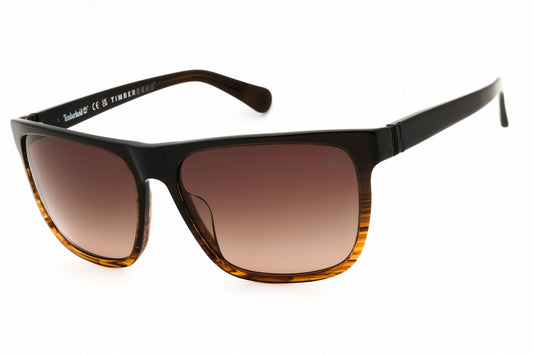 Timberland TB00054-H-50H dark brown Rectangular Sunglasses 65mm Sunglasses