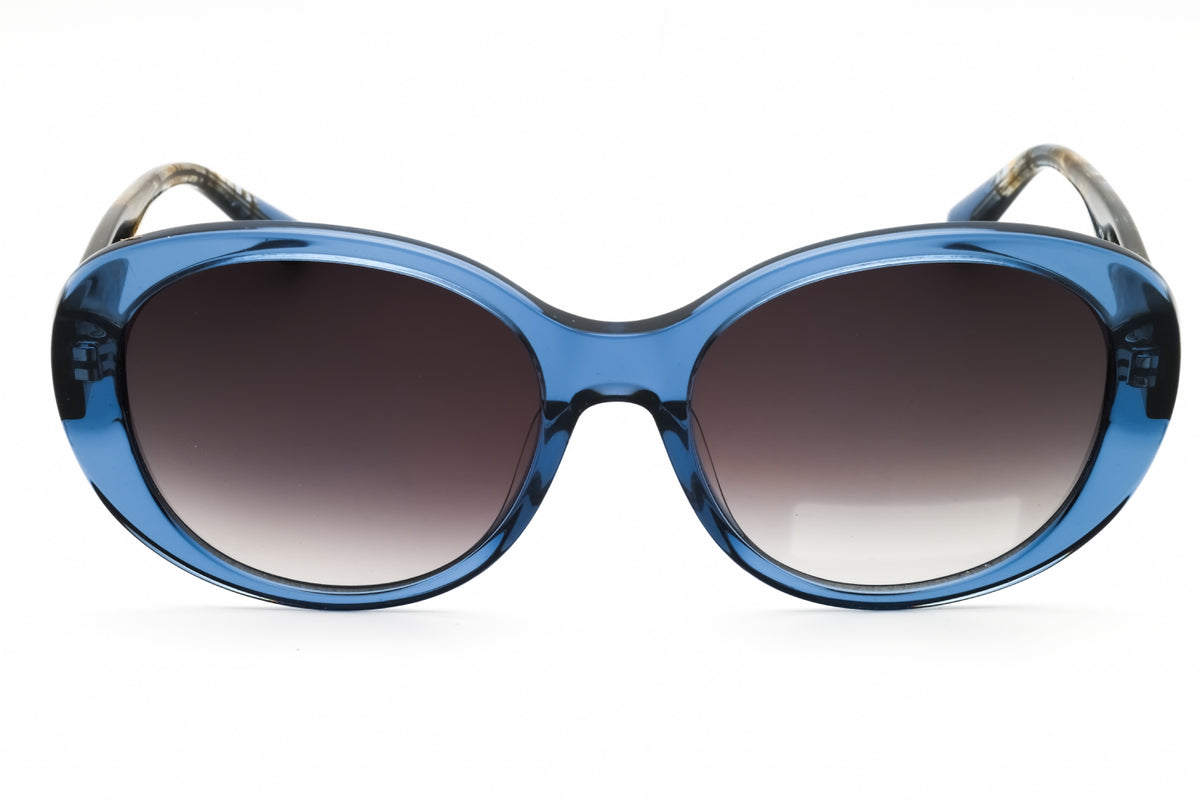 Anne Klein AK7081-400 BLUE CRYSTAL Oval Sunglasses 55mm Sunglasses