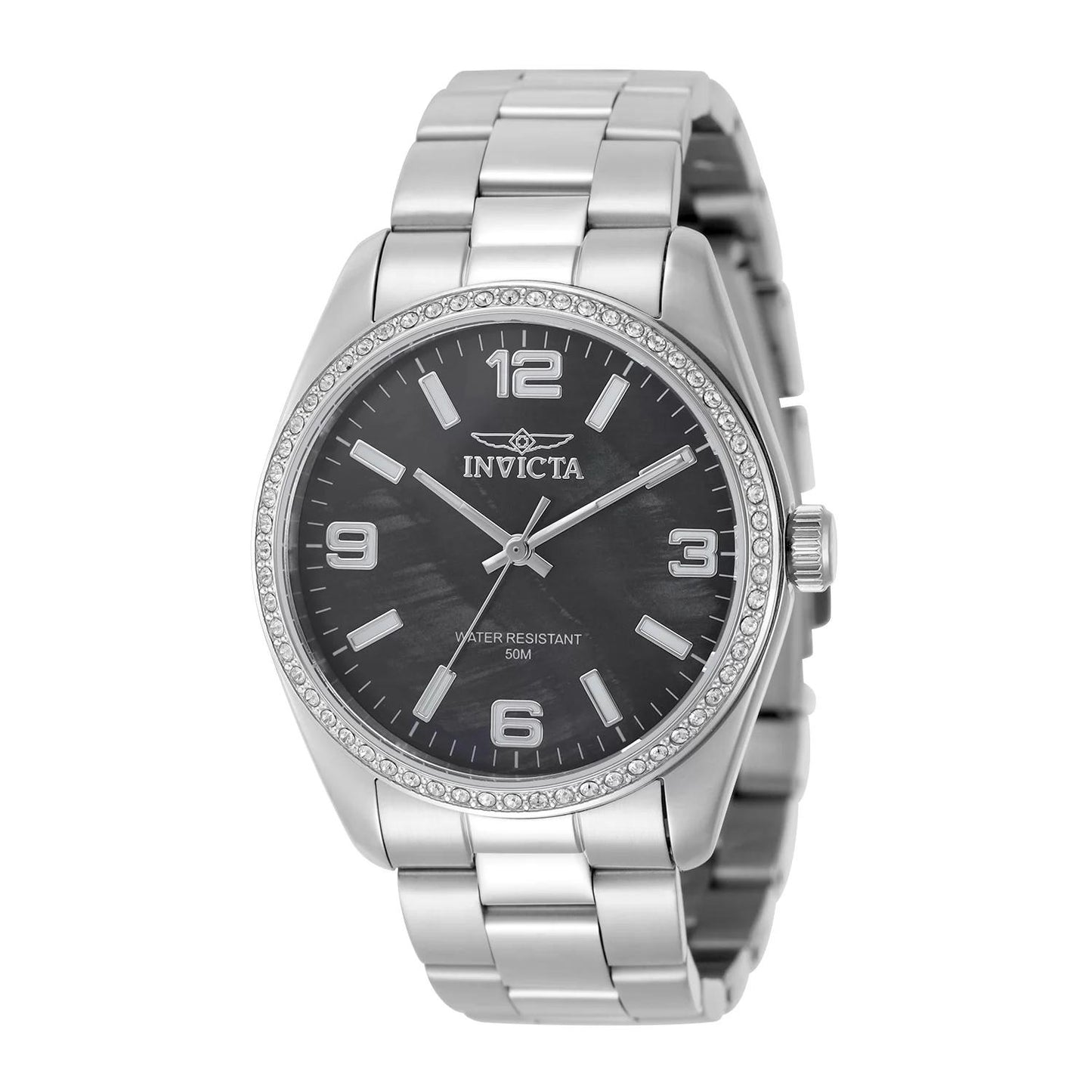 Invicta 50134 50134 Watch - Black Dial Stainless Steel Band