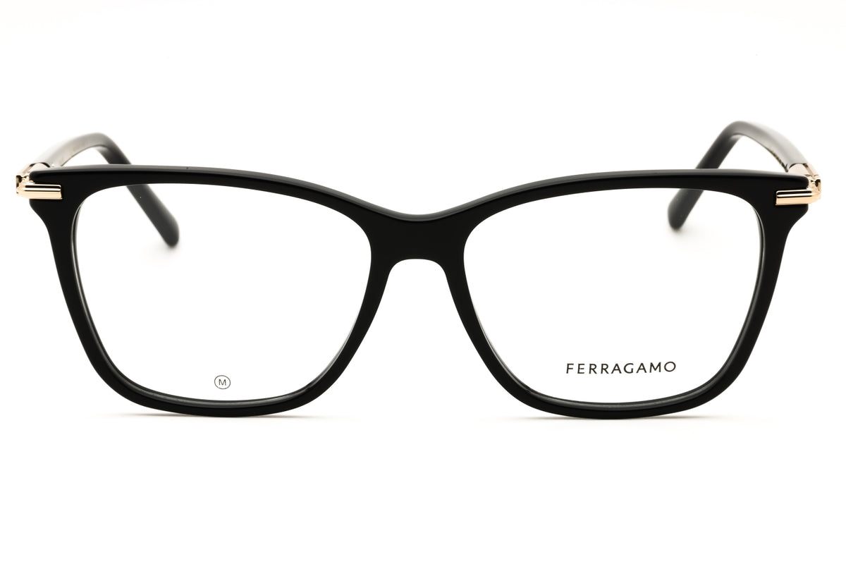 Salvatore Ferragamo SF3013-001 BLACK Rectangular Eyeglasses 55mm Eyeglasses