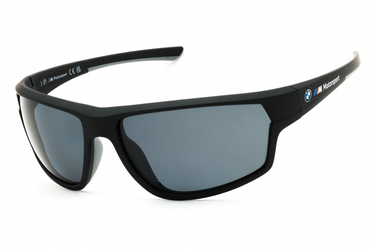 BMW BS0024-02D matte black Rectangular Sunglasses 66mm
