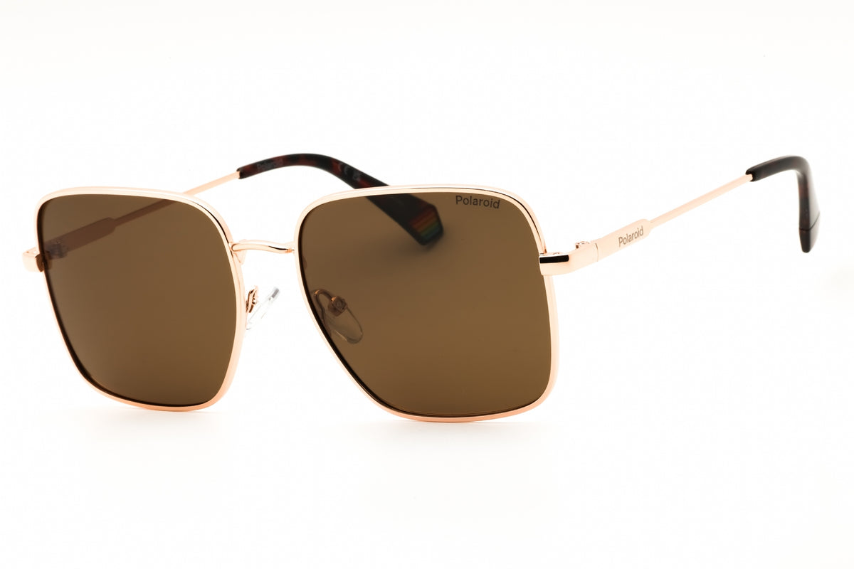 Polaroid Core PLD 6194/S/X-0DDB SP GOLD COPPER Rectangular Sunglasses 56mm Sunglasses