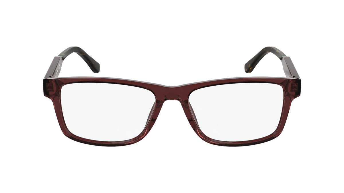 Lacoste L2977-601-54 TRANSPARENT BURGUNDY Rectangle Eyeglasses 54mm Eyeglasses