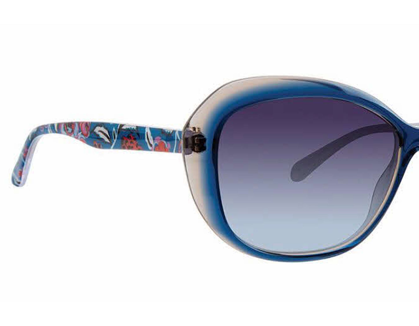 Vera Bradley SALINE BUBBLY FLOWERS BLUE 57mm New Sunglasses