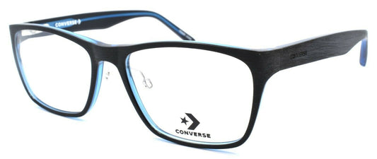 Converse A223-BLACK-BLUE-55 eyeglasses in black frame with clear lenses
