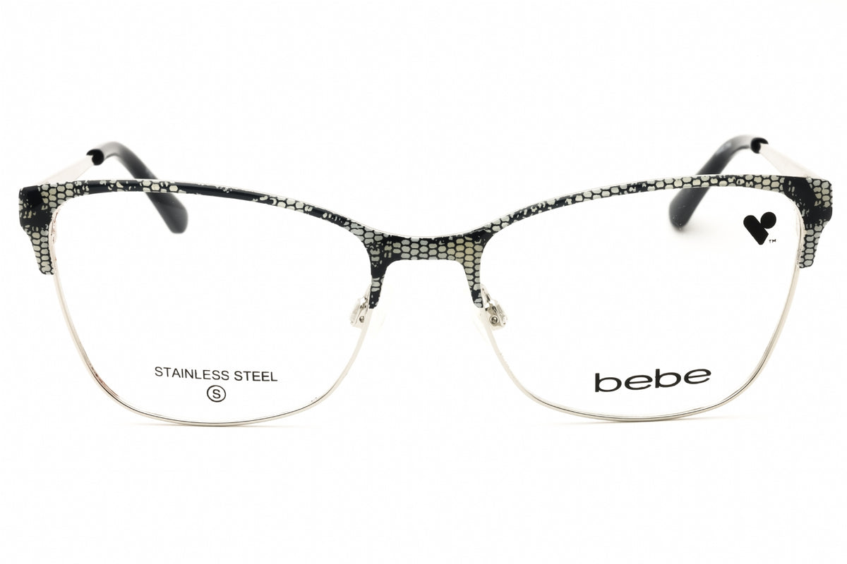 Bebe BB5221-410 NAVY LACE Cat eye Eyeglasses 52mm Eyeglasses
