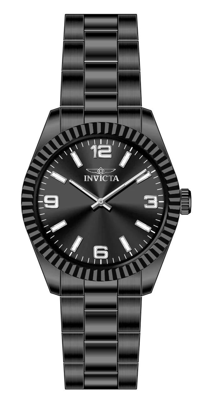 Invicta 50573 50573 Watch - Black Dial Stainless Steel Band