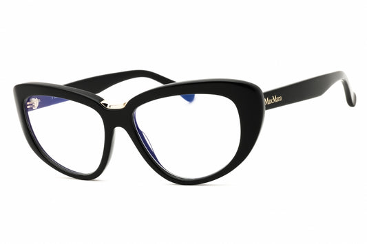 Max Mara MM5109-B-001 eyeglasses in shiny black frame with clear demo lenses
