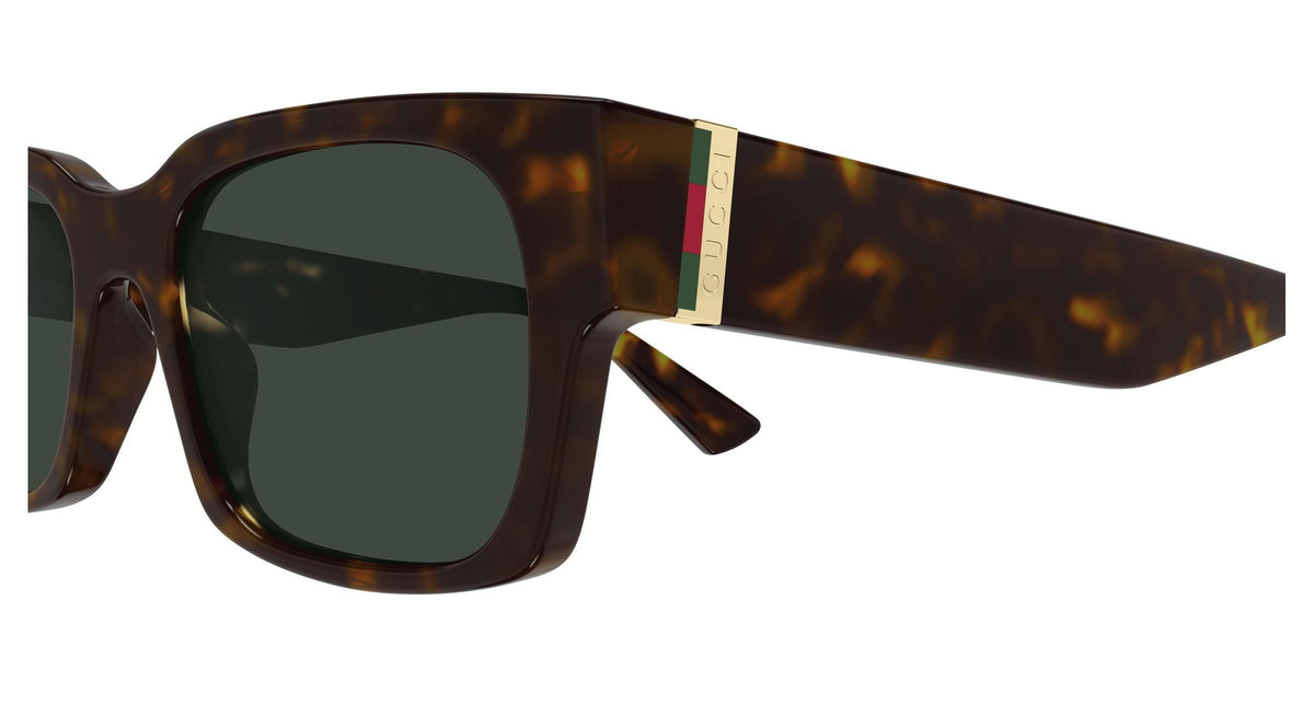 Gucci GG2084S-002 sunglasses in havana frame with havana green lenses