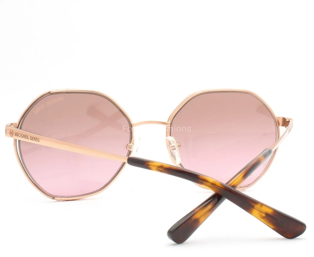 Michael Kors 0MK1072-110814-57 Gold Round SUNGLASSES 57mm Sunglasses