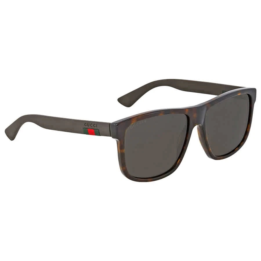Gucci GG0010S-003 Havana Rectangular Sunglasses 58mm Sunglasses