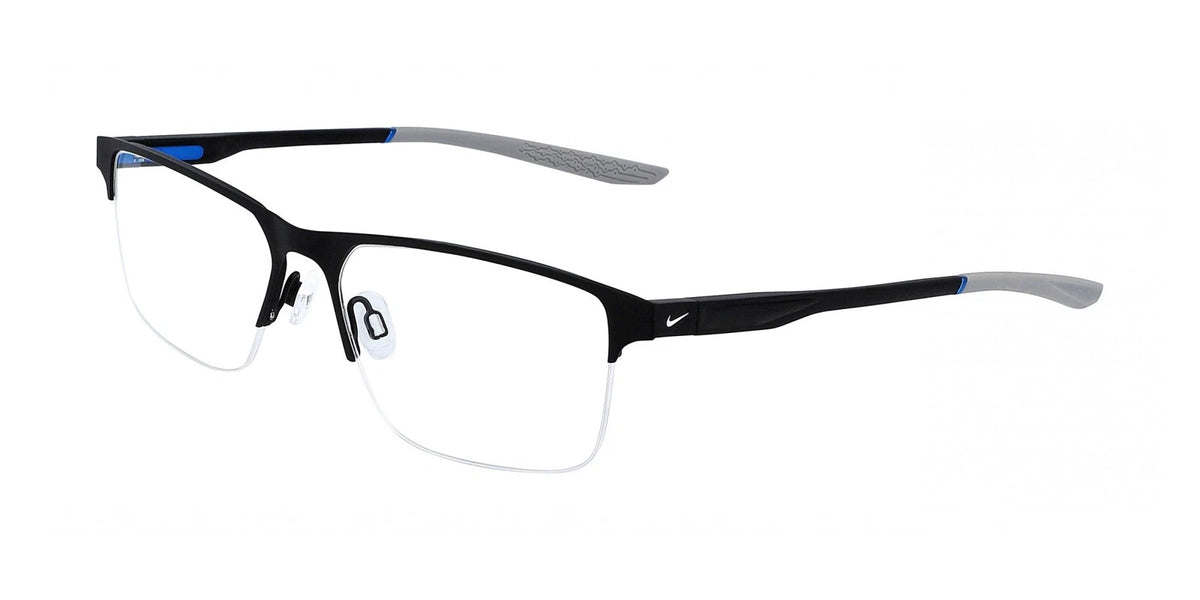 Nike NK8045N 004 Black Rectangle Eyeglasses 57mm Eyeglasses