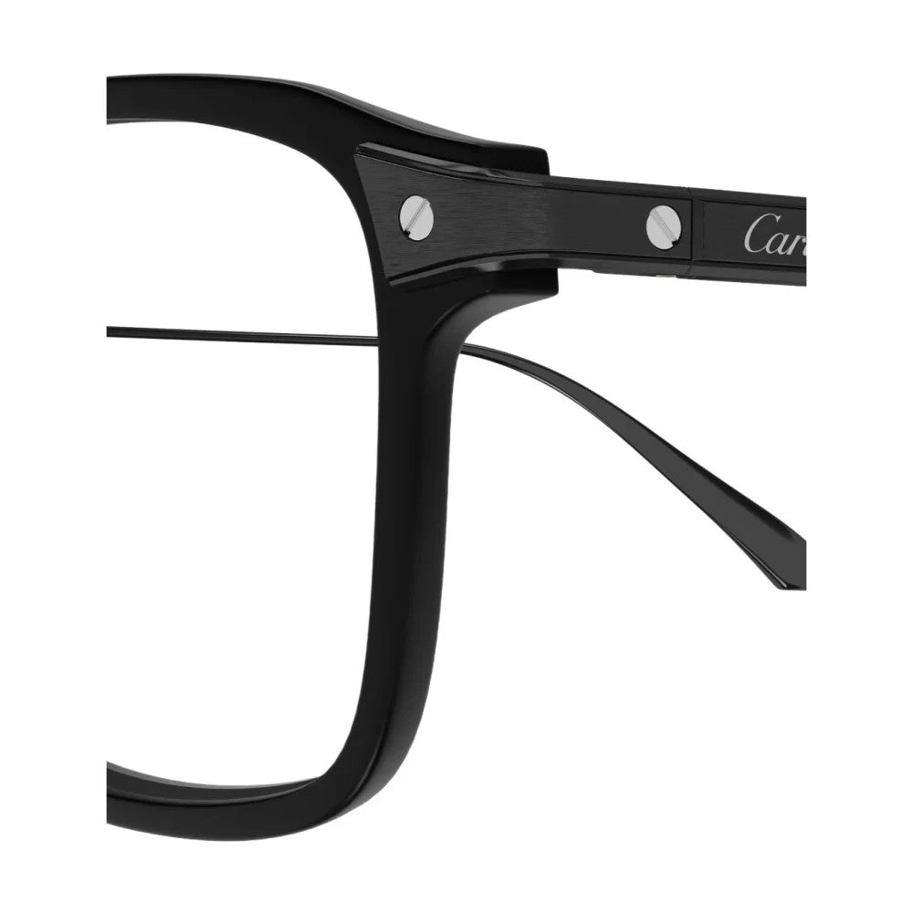 Cartier CT0611O-003 Black Rectangular Eyeglasses 52mm Eyeglasses