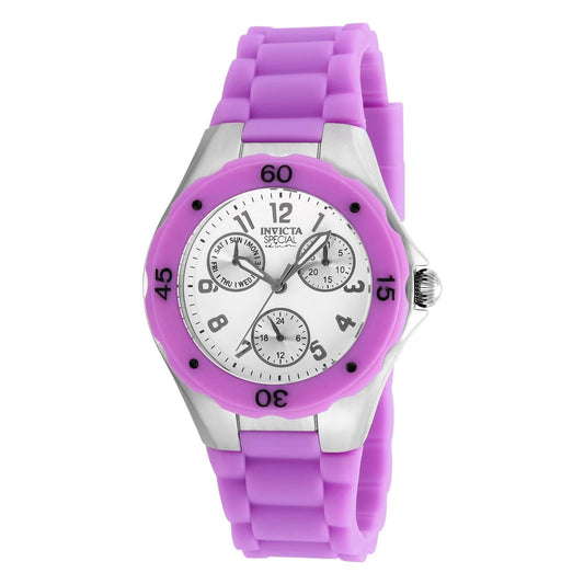 Invicta 18790 watch with white dial and silicon band
