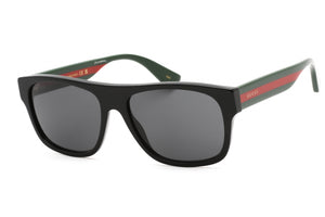 Gucci GG0341S-001 Black Rectangular Sunglasses 56mm