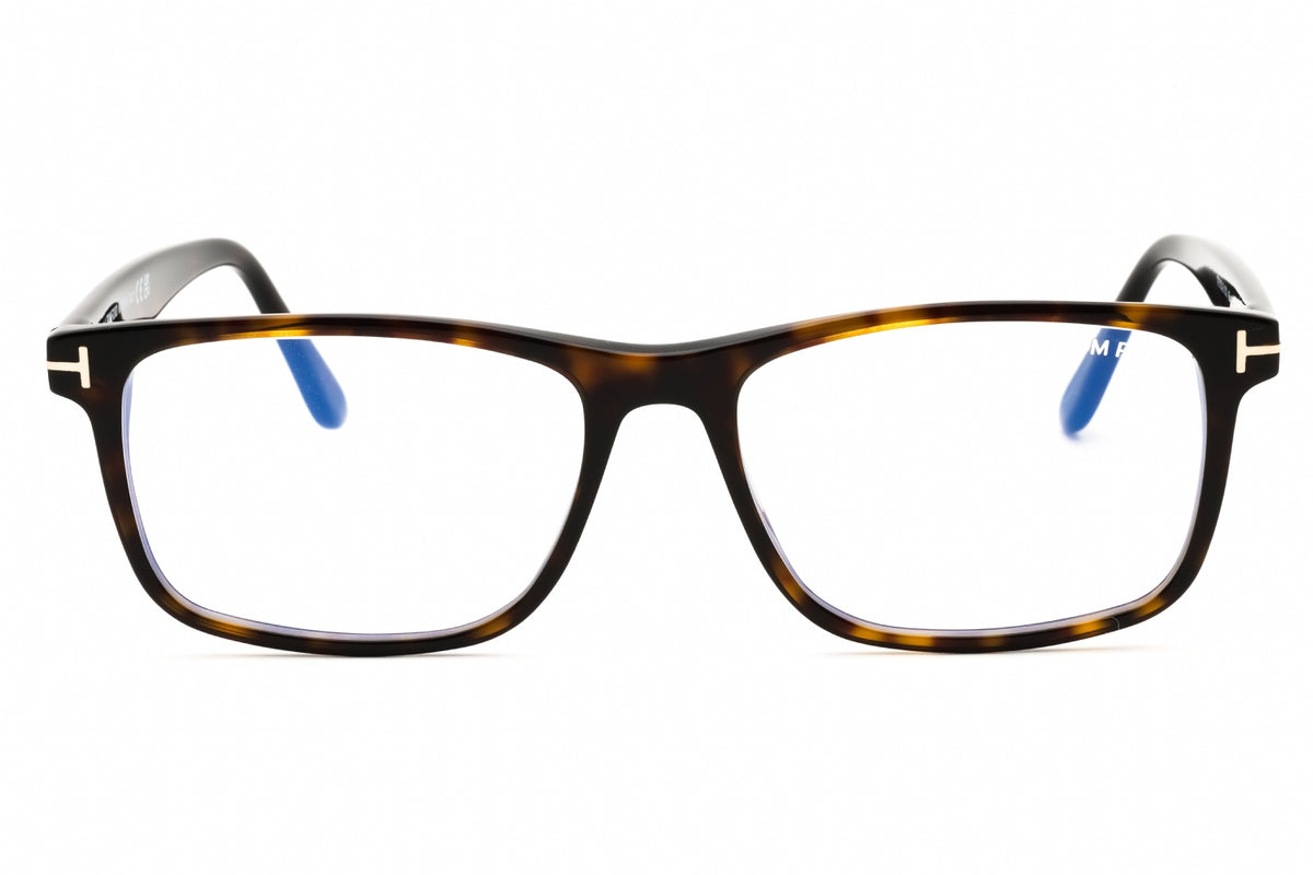 Tom Ford FT5752-B-052 Dark Havana Rectangular Eyeglasses 55mm Eyeglasses
