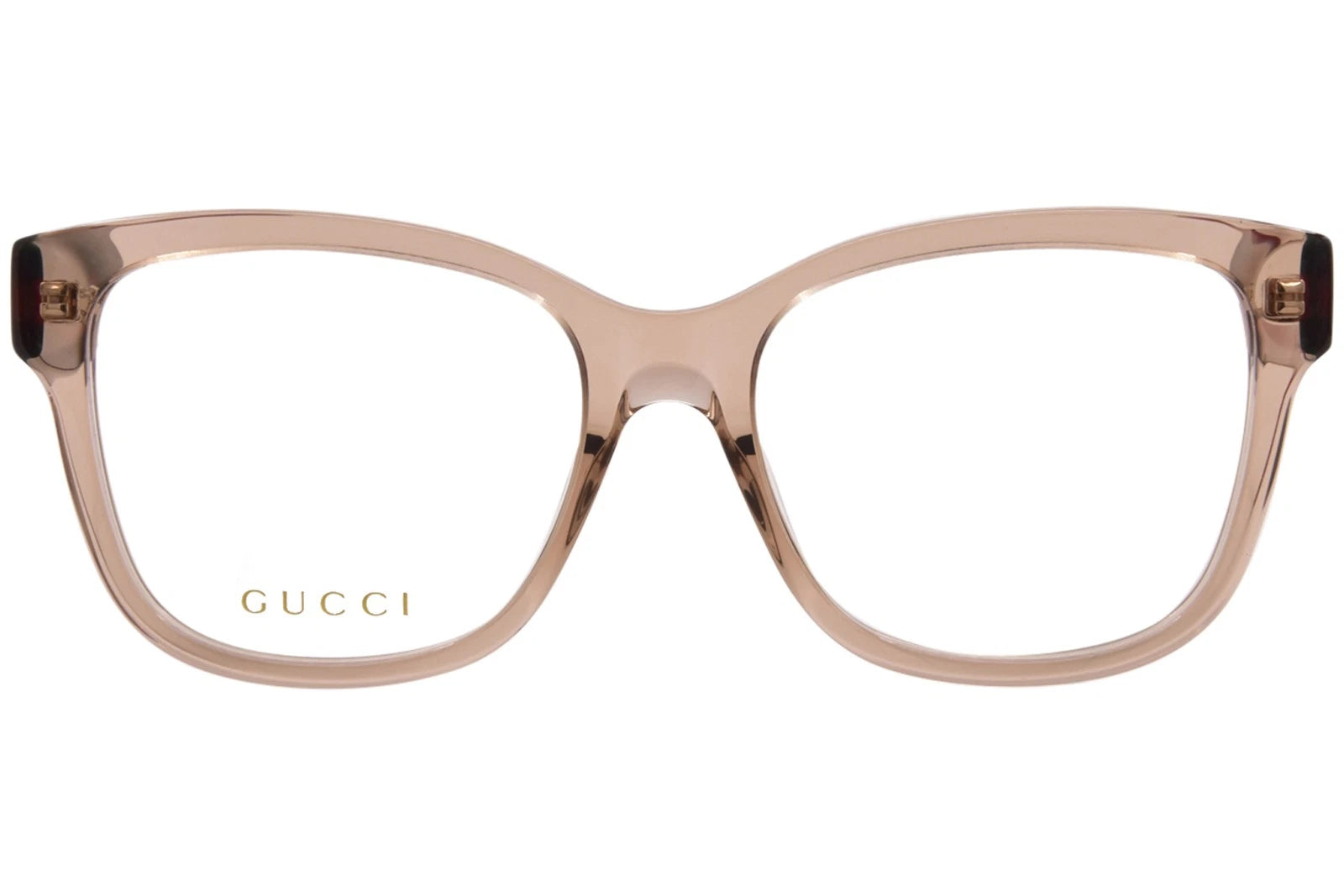 Gucci GG0038oNN-005 eyeglasses in green frame with clear lenses