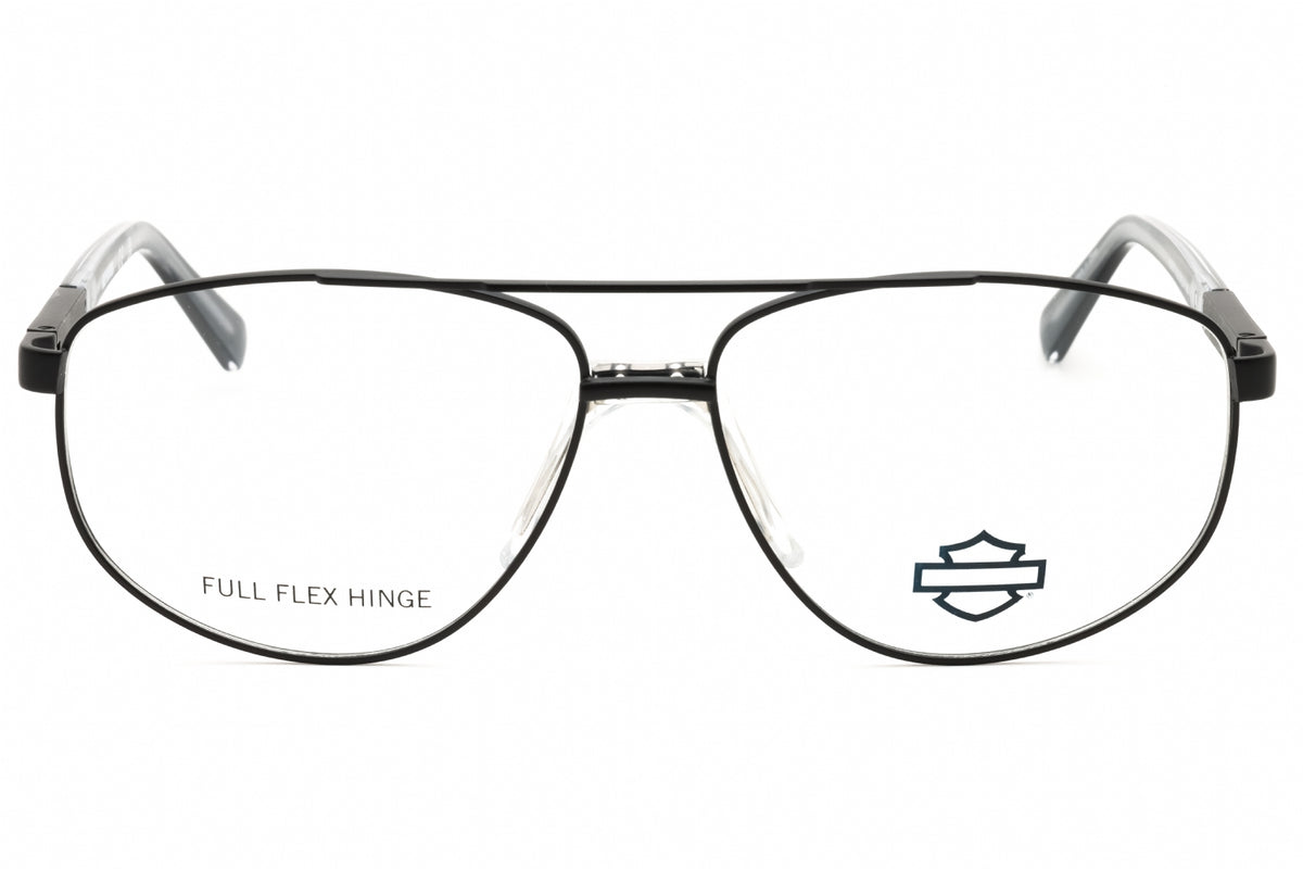 Harley Davidson HD0977-002 matte black Oval Eyeglasses 59mm Eyeglasses