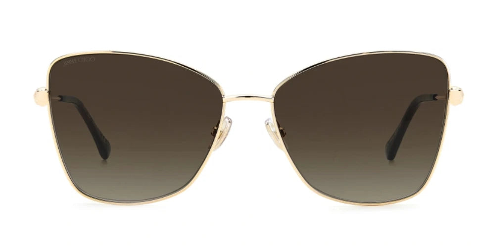 Jimmy Choo 0TESO-S-000HA-59 Gold Cat Eye SUNGLASSES 0mm Sunglasses
