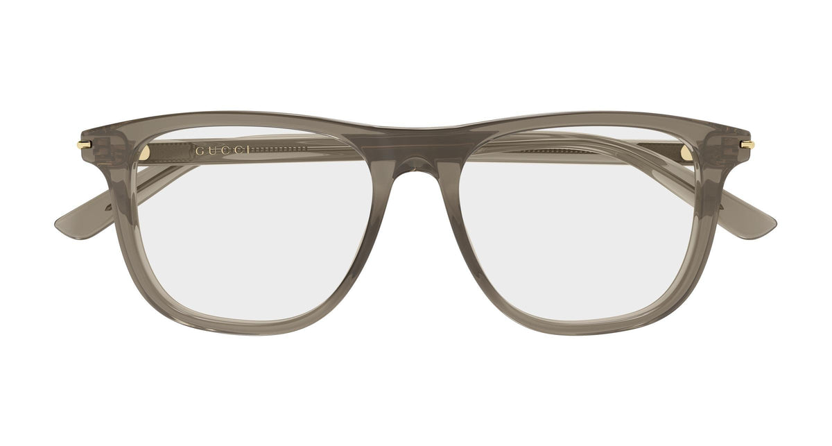 Gucci GG2130o-003 eyeglasses in brown frame with clear lenses