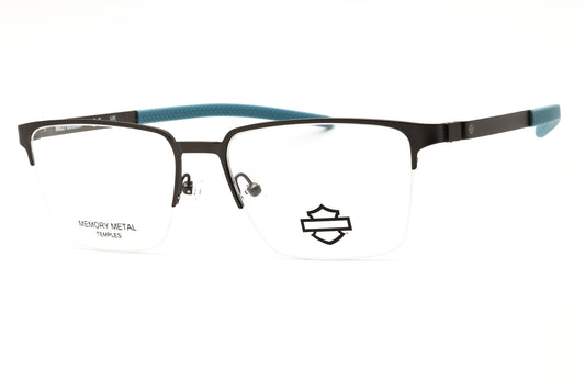 Harley Davidson HD50019-009 matte gunmetal Rectangular Eyeglasses 56mm Eyeglasses