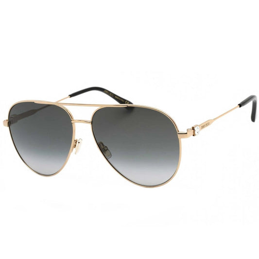 Jimmy Choo 0OLLY-S-2M2-60 Black Gold Square SUNGLASSES 60mm Sunglasses