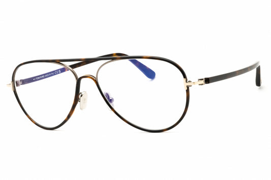 Tom Ford FT5897-B-052 Havana Aviator Eyeglasses 57mm Eyeglasses