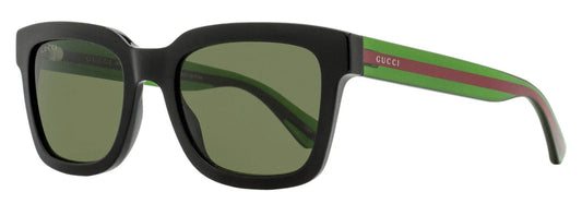 Gucci GG0001SN-002 Black Rectangular Sunglasses 52mm Sunglasses