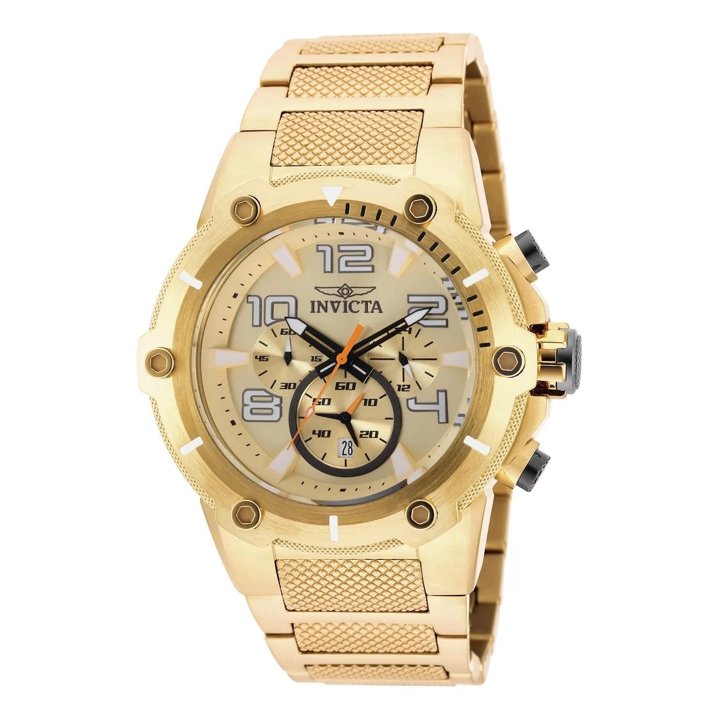Invicta 19529 19529 Watch - Gold Dial Stainless Steel Band