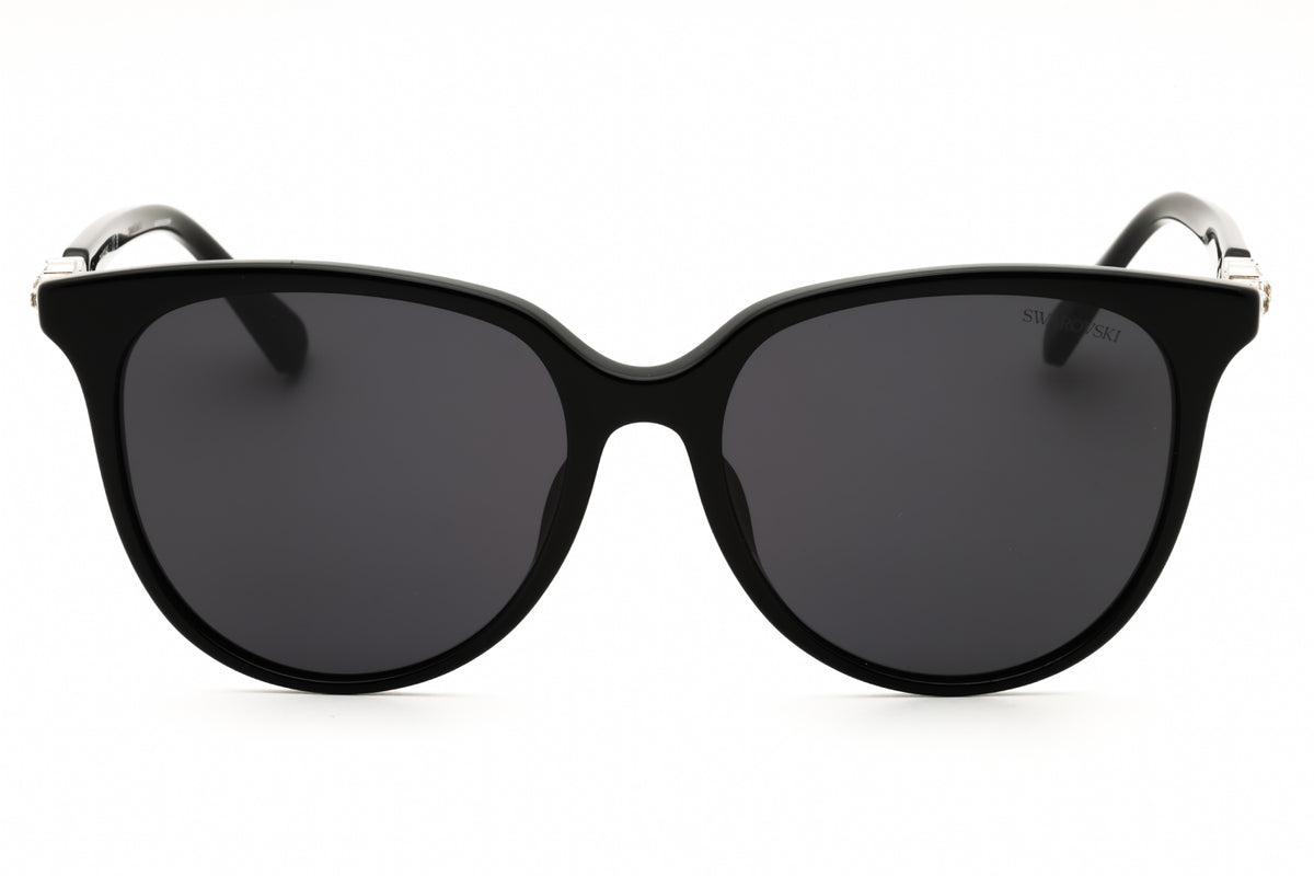 Swarovski SK6023D-100187 Black Round Sunglasses 56mm Sunglasses