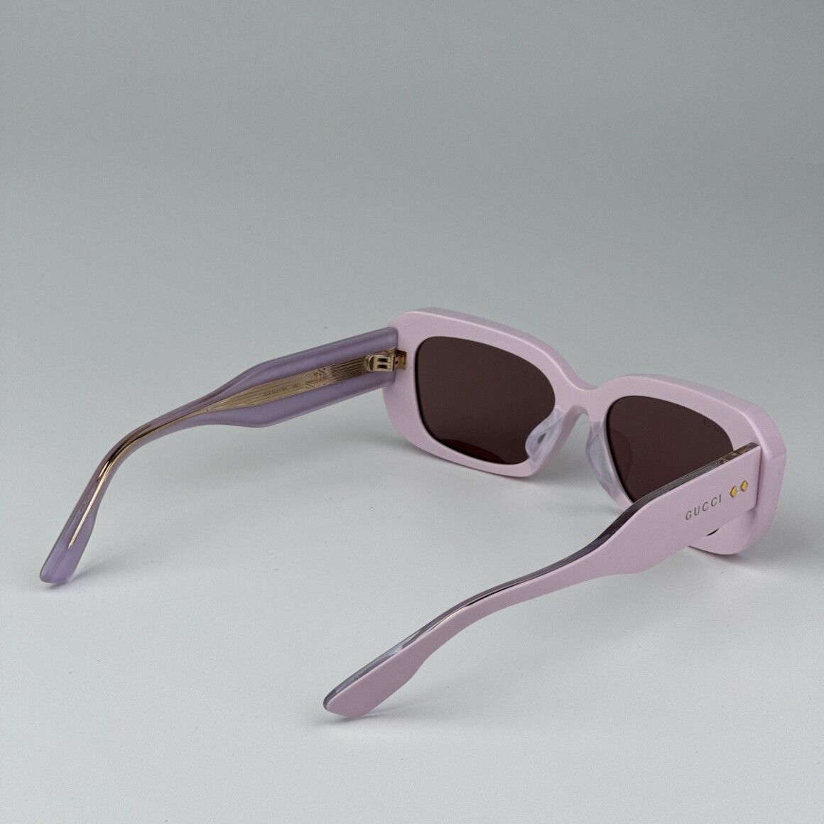 Gucci GG1531SK-003-54 Pink Rectangle Sunglasses 54mm