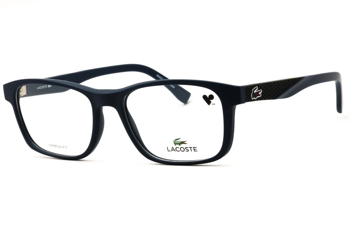 Lacoste L2842N 424 Blue Rectangle Eyeglasses 55mm Eyeglasses