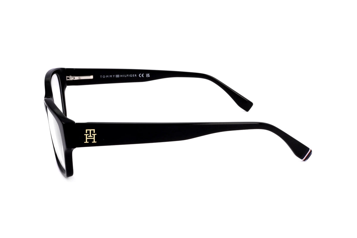 Tommy Hilfiger TH-2055 807 Black Rectangle Eyeglasses 56mm Eyeglasses