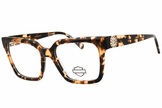 Harley Davidson HD50107-053 eyeglasses in blonde havana frame with clear lenses