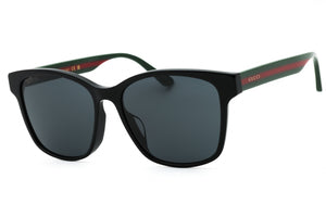 Gucci GG0417SK-001 Black-Multicolor-Grey Rectangular Sunglasses 56mm