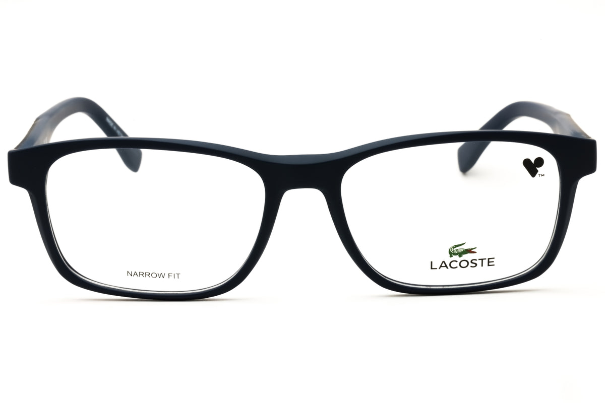 Lacoste L2842 N-424 BLUE MATTE Rectangular Eyeglasses 55mm Eyeglasses