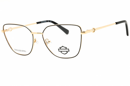 Harley Davidson HD50118-001 eyeglasses in shiny black frame with clear lenses