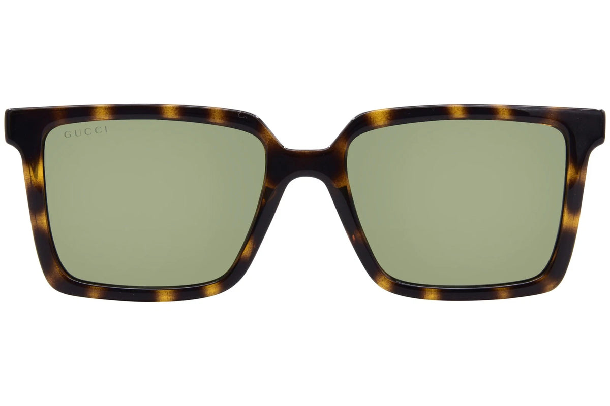 Gucci GG1540S-002 Havana Rectangular Sunglasses 55mm Sunglasses