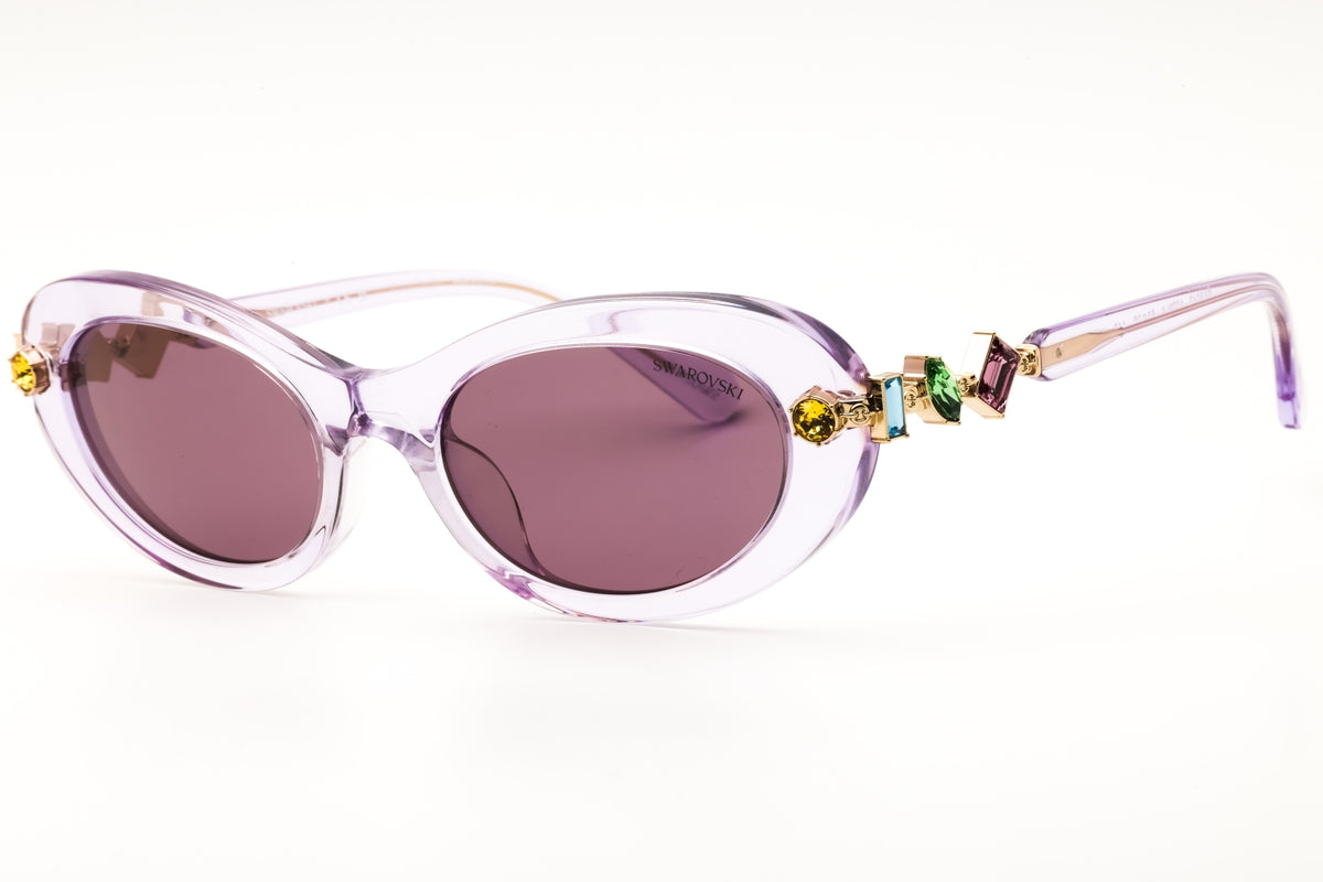 Swarovski SK6042-1079LA Transparent Lilac Cat eye Sunglasses 53mm Sunglasses