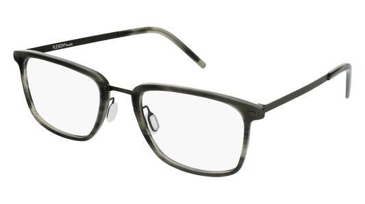 Flexon FLEXON-B2023-021-56 eyeglasses in grey horn frame with clear lenses