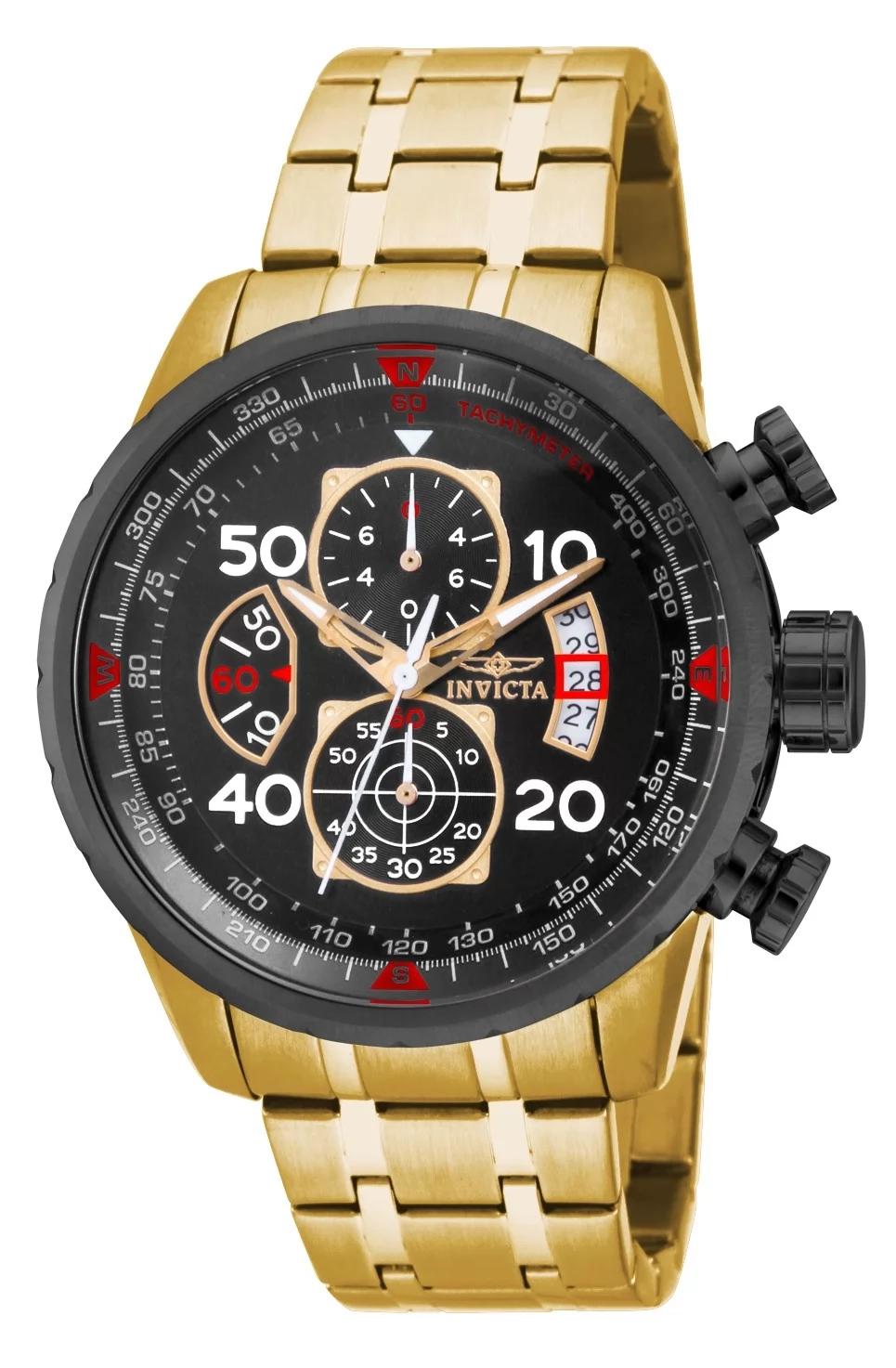Invicta 17206 17206 Watch - Black Dial Stainless Steel Band