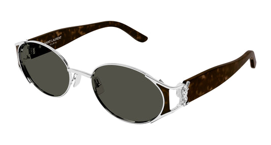 Yves Saint Laurent SL M919-002 Silver Round Sunglasses 55mm Sunglasses