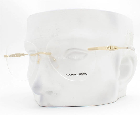 Michael Kors 0MK3077-1014-56 Gold Round EYEGLASSES 56mm Eyeglasses