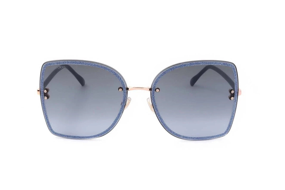 Jimmy Choo 0LETI-S-LKS-62 Gold Rectangle SUNGLASSES 0mm Sunglasses