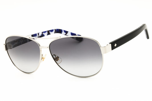 Kate Spade Dalia 2/S-0YB7 F8 Silver Aviator Sunglasses 58mm Sunglasses