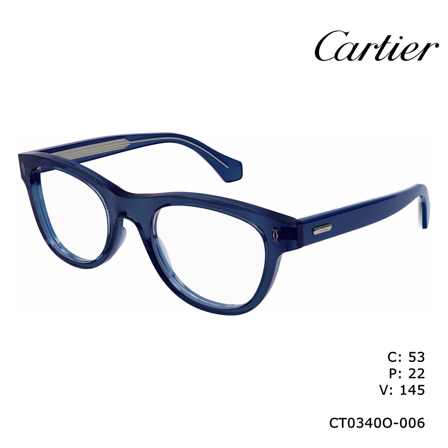 Cartier CT0340o-006 53mm New Eyeglasses