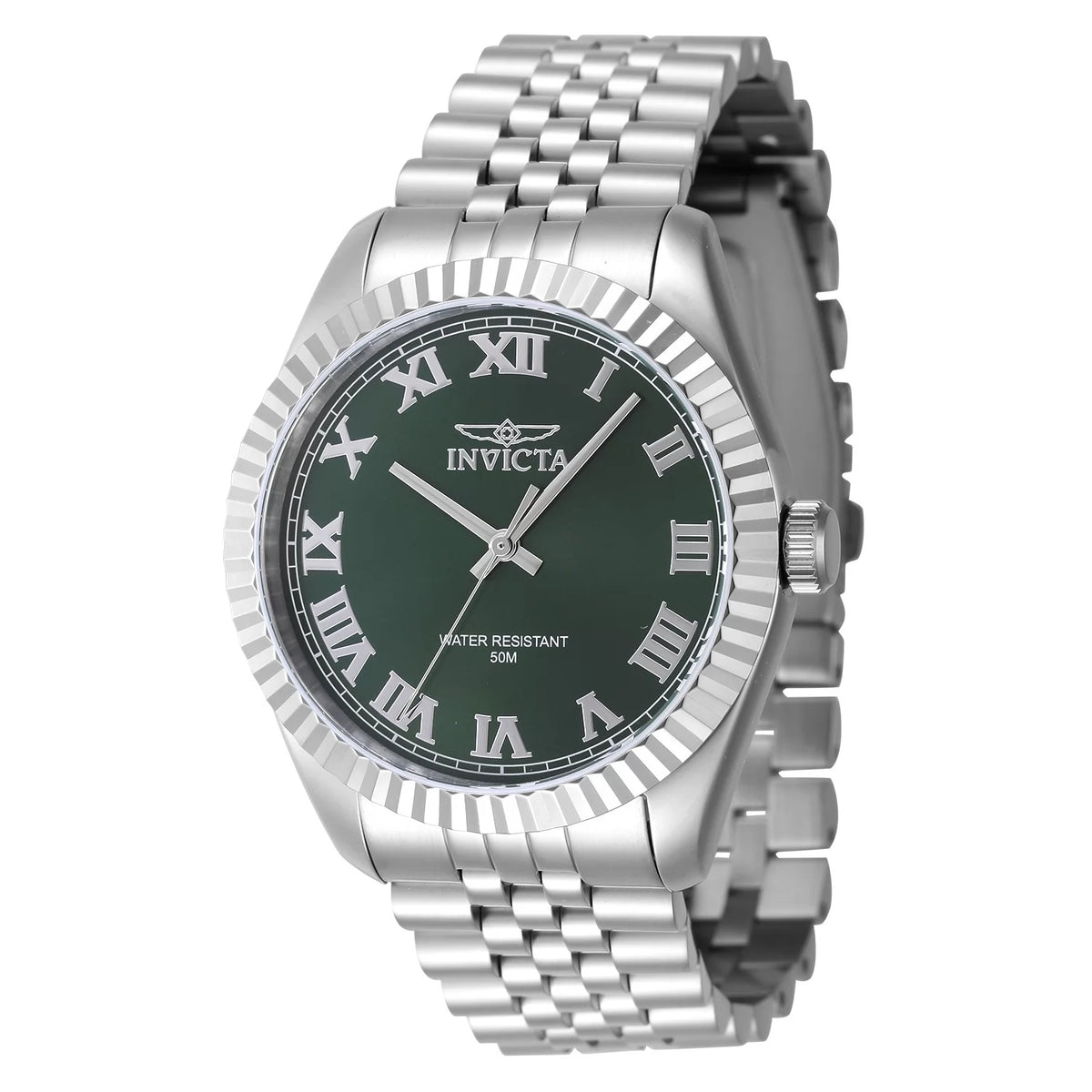 Invicta 47398 Quartz Watch Green Dial Stainless Steel 43mm Men
