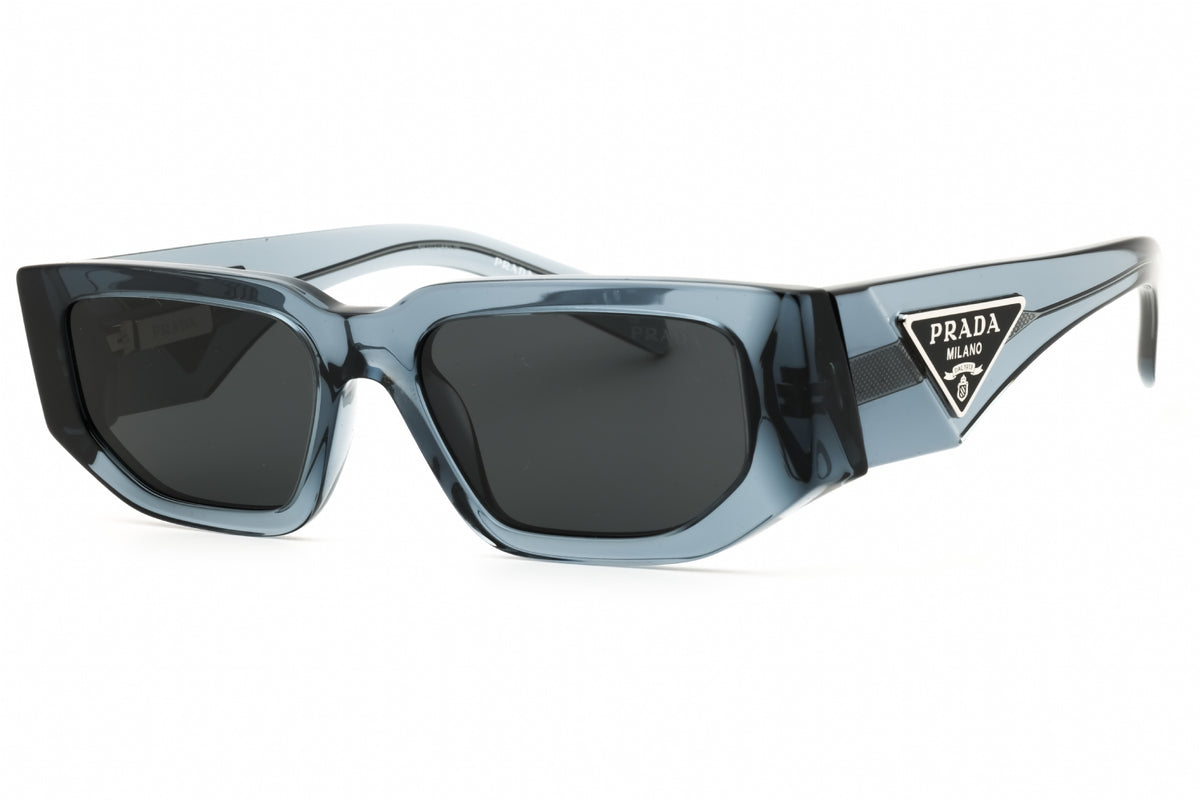 Prada 0PR 09ZS-17T08Z Transparent Ocean Rectangular Sunglasses 54mm
