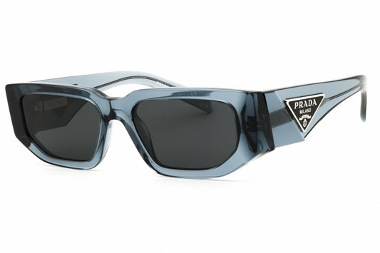Prada 0PR 09ZS-17T08Z Transparent Ocean Rectangular Sunglasses 54mm